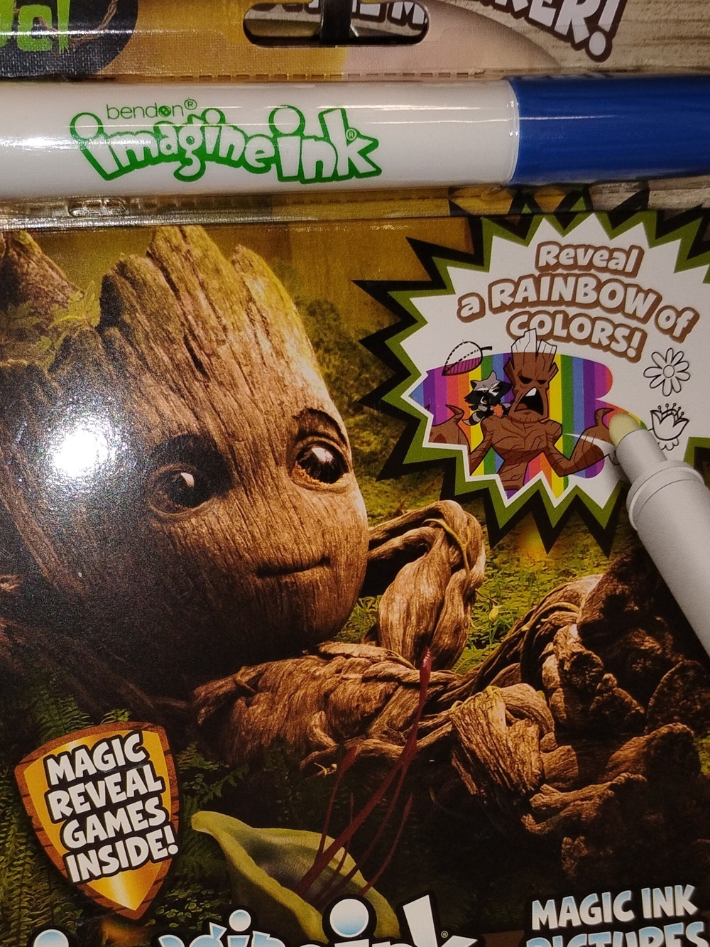 Imagine Ink Groot Magic Reveal Marker Set - Blue -